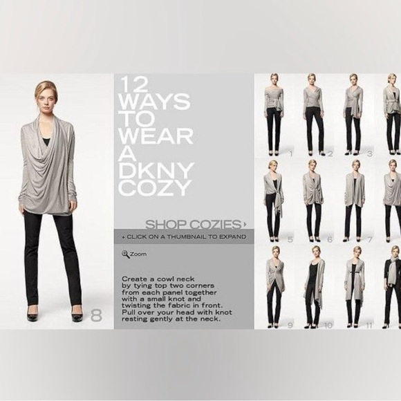 SILK BLEND DKNY COZY CARDIGAN SWEATER - Picture 12 of 12